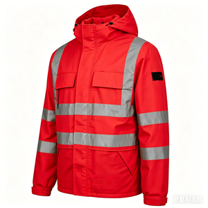 Chaqueta Impermeable de Alta Visibilidad para Trabajo, Protección Química, Ropa de Seguridad, Venta al Por Mayor - Product Image 3