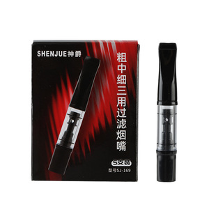 Filtre à cigarettes jetable Shenjue SJ-169 en forme de cône, double filtration en plastique, accessoire pour fumeurs - Product Image 1