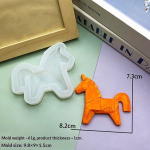 Molde para hornear de mousse geométrico con diseño de Yuanbao y <span class=keywords><strong>Caballito</strong></span>, para atraer la riqueza, apto para horno, para chocolate DIY - Product Image 4