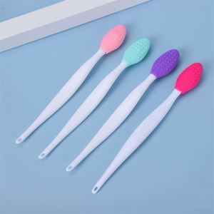 Double Sided Exfoliating Lip <b>Scrub</b> <b>Brush</b> Silicone Cleaning <b>Brushes</b> Silicone Exfoliating Soft Lip <b>Brush</b> Silicone Lip - Product Image 2