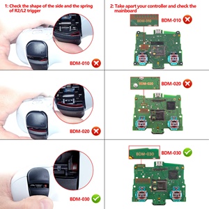 ชุดปุ่มโลหะสีแชมเปญทอง ครบชุด พร้อมปุ่ม D-pad, R1, L1, R2, L2, ปุ่มทริกเกอร์, ปุ่มแชร์, ปุ่มตัวเลือก และปุ่มหน้า สำหรับคอนโทรลเลอร์ PS5 รุ่น BDM-030/040/050 - Product Image 3
