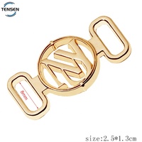 Traje de baño impermeable, cierre de oro de Metal, accesorio de Bikini de diseñador hueco, correa de hebilla de Metal, ajustador, Conector de ropa interior, Hardware