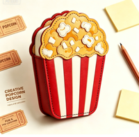 Niedliches Popcorn-förmiges PU-Leder Notizbuch mit Individuellem Logo Unregelmäßiges Lebensmittel-Notizbuch Unregelmäßiges Cartoon-Notizbuch