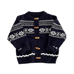 2026早春韩版提花针织亚克力12-14号开衫婴儿衣服秋季时尚百搭毛衣 - Product Image 5