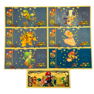 Nuevo Modelo Japonés de Billete Bañado en Oro de Anime, Coleccionable de Personajes de TV y Cine - Product Image 1