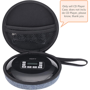 Étui de transport pour lecteur CD EVA avec logo personnalisé pour HOTT <span class=keywords><strong>GPX</strong></span> Discman, cadeau d'entreprise pour les fans de musique - Product Image 1