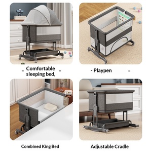 Cuna para Bebé Modelo 501 de Summer Infants, Cuna Móvil y Modular, Cuna Multifuncional para Juegos entre Padres e Hijos, Cuna con Baranda para Recién Nacidos, Estilo Europeo - Product Image 2