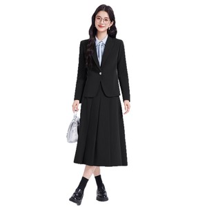 Women's Suit Set Midi Skirt Formal Business Wear Anti-Wrinkle Worsted Fabric Interview Office Outfit - Product Image 2