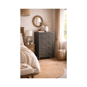 Mueble de Madera de Alta Calidad para el Hogar, Armario Alto de Diseño Moderno, Mueble de Salón que Ahorra Espacio, Madera Maciza de Roble/Pino/Acacia - Product Image 1