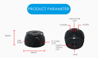 Kamera Mini Magnetik WiFi Kecil untuk Keamanan dengan Penglihatan Malam IR, Tampilan Jarak Jauh melalui Aplikasi, Kamera Pengawas Tanpa Kabel