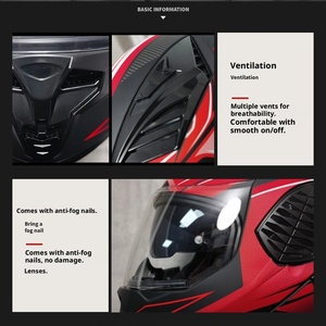 Casco Integral ABS con Certificación DOT para Hombre y Mujer, Diseño Gráfico, Cierre Rápido, para las Cuatro Estaciones, Nuevo - Product Image 4