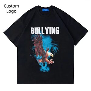 เสื้อยืดคอกลมโอเวอร์ไซส์พิมพ์ลายกราฟิก OEM สำหรับผู้ชาย ไซส์ใหญ่พิเศษ ขายส่ง พิมพ์ลายดิจิตอลตามสั่ง ผ้าโพลีเอสเตอร์ 100% แขนสั้น - Product Image 1