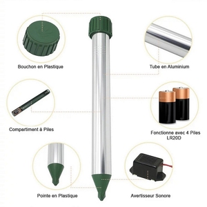 Pin Powered nốt ruồi rắn gopher Repellent cho bãi cỏ sân vườn âm nốt ruồi răn đe Spikes groundhog Repeller - Product Image 3