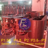 Pantalla LED Flexible para Interiores X,X de Fácil Desmontaje, Pantalla LED Suave para Proyectos de Exposiciones Temporales