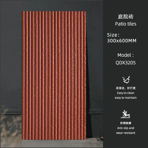 Baldosas de Porcelana <span class=keywords><strong>para</strong></span> Patio de Exterior, 300x600 mm, Resistentes a la Intemperie |   Baldosa Antideslizante y Resistente al Desgaste con Aspecto de Piedra <span class=keywords><strong>para</strong></span> Pared y Suelo |   Serie QDX - Product Image 6