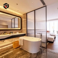 Suite d'hôtes haut de gamme 5 étoiles, chambre moderne, bureau en bois massif, coffre de rangement, ensemble de meubles écologiques pour hôtel et appartement