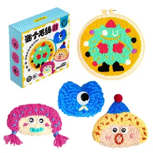 HY Toys Duck Cross-border Russian Stamping Embroidery Handmade diy Material Bag Children's Pier Making Wool