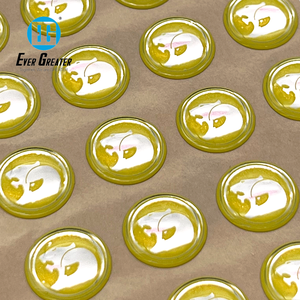 Pegatina de resina epoxi de cúpula personalizada, pegatina de cúpula con logotipo 3D transparente - Product Image 4