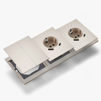 Interruptores y Enchufes de Pared WESA Ultrafinos con Botón Pulsador EU de 1/2/3 Vías con Enchufe USB Tipo C, Combinación Libre, Diseño Moderno de Lujo