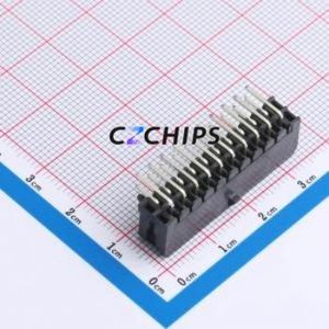 WAFER-MX3.0-20PWZ Wire-to-Board Pin Header Bent Lead Through Hole,P=3mm Connector 2x10P 3mm Right Angle Insert Micro-Fit MX 3.0 - Product Image 2