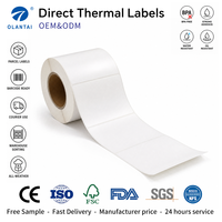 Étiquettes thermiques directes 4x6 sans ruban, étiquettes d'emballage en rouleau, vierges, imperméables, autocollantes, pour imprimante d'étiquettes