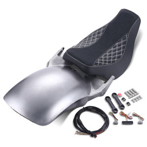 Guardabarros trasero corto de acero de aleación con luces Led, cojín de asiento individual para <span class=keywords><strong>Harley</strong></span> Softail 2018-2024 Low Rider Fatbob Heritage - Product Image 5