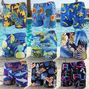 กางเกงว่ายน้ำชายแบบแห้งเร็วพิมพ์ลายสำหรับเล่นกีฬาทางน้ำขนาดเด็ก - Product Image 3