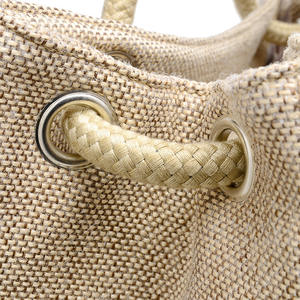 มังสวิรัติขนาดใหญ่กระเป๋าถืออาลีบาบาประเทศจีนที่มีคุณภาพสูงราคาถูกผ้าลินินกระเป๋าที่กำหนดเองทำในประเทศจีน - Product Image 6