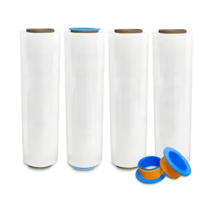 Hongyan pack Strong Stretch Alta Qualidade Filme plástico macio Pe Stretch Wrap Film Wrapping LLDPE Stretch Film