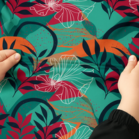 Tissu en nylon et élasthanne imprimé numérique de haute qualité, extensible dans les quatre sens, pour maillots de bain