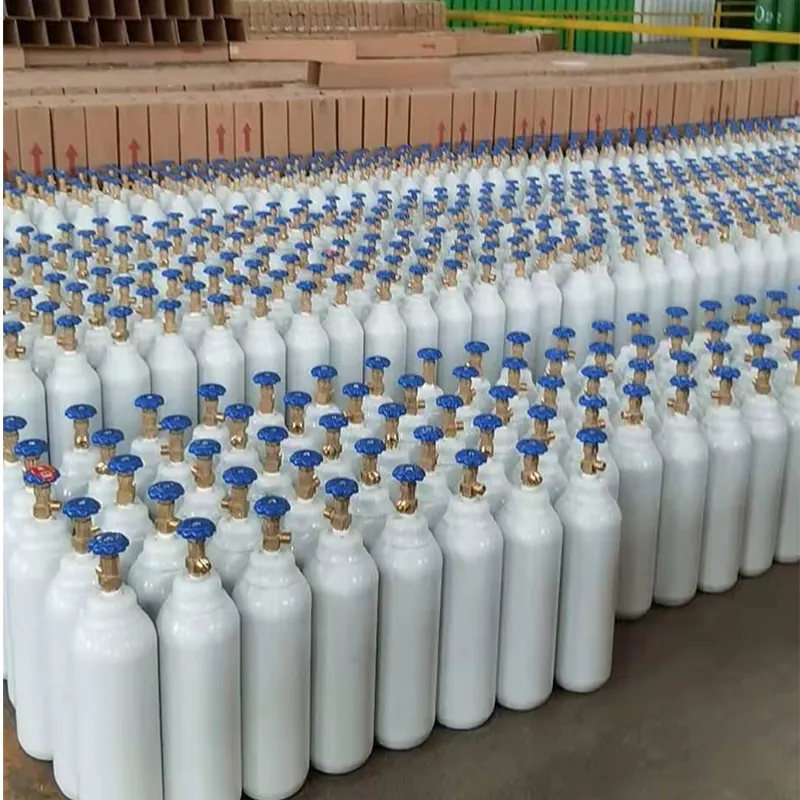 fabrik-direkt 40 l / 50 l industrielle / medizinische nahtlose stahl-gaszylinder sauerstoffzylinder