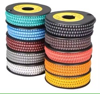 EC-J A-Z 0-9 câble cravate marqueur étiquette Tube manchon câble marqueur Ms65 100 135 150 180 200