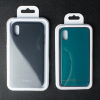 Bas quantité minimale de commande en gros au détail Blister PVC clair Windows pour IPhone boîte en plastique pour étui de téléphone boîtes d'emballage avec crochet