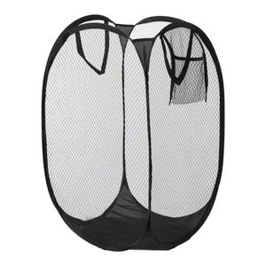 Fabric Folding Laundry <b>Basket</b> Organizer Household <b>Wall</b> Hanging Mesh <b>Storage</b> Bag for Dirty Clothes Bathroom Clothes <b>Basket</b> Frame - Product Image 5