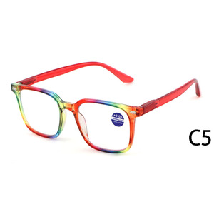 2024 chất lượng tốt nhất đầy màu sắc chống ánh sáng màu xanh sang trọng Kính đọc sách dành cho nam giới và phụ nữ PC khung - Product Image 5