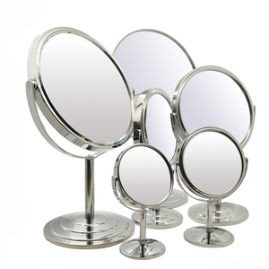 Hai mặt 360 độ xoay miễn phí đứng Vanity gương Vòng cổ điển Vòng Máy tính để bàn trang điểm gương với độ phóng đại - Product Image 1