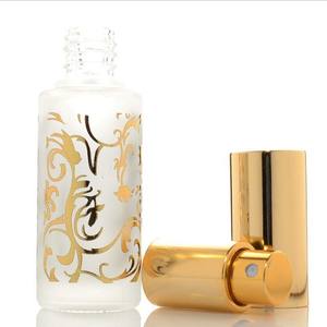 Botella de perfume en spray bronceadora de 12 ml, botella de vidrio esmerilado para subenvasado, botella de perfume portátil, botella en spray con tapa de rosca - Product Image 2