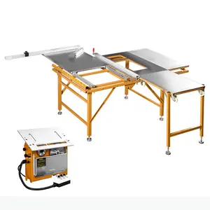 Penjualan mesin gergaji Panel portabel meja presisi pemotongan kayu gergaji meja geser dapat dilipat