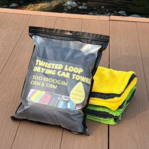 <b>Large</b> 1200 Gsm 1600 Gsm 600 Gsm 1400gsm Twisted Loop <b>Towel</b> Edgeless Magic Cleaning Car Nanoweave Drying <b>Towel</b> - Product Image 1