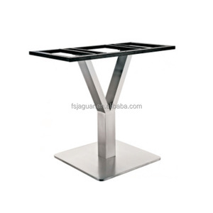 Base de table en acier inoxydable robuste en gros - <span class=keywords><strong>Pieds</strong></span> réglables à quatre étoiles pour tables de restaurant commerciales - Product Image 4