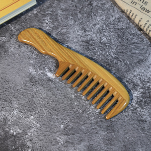 Sandalwood <b>Wide</b> Tooth <b>Comb</b> 15-20cm Handmade Massage Hair <b>Comb</b> For Women Children Adults U Shape Design - Product Image 3