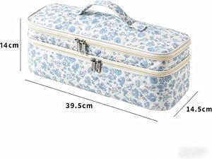 Estuche de Viaje Acolchado para Secador de Pelo Shark y Accesorios <span class=keywords><strong>Dyson</strong></span> <span class=keywords><strong>Airwrap</strong></span> |   Bolsa Organizadora Portátil para Secador de Pelo con Diseño Floral - Product Image 6