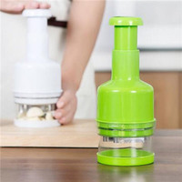 Picadora de verduras manual barata de alta calidad, picadora de verduras de empuje manual para una preparación de alimentos fácil y eficiente
