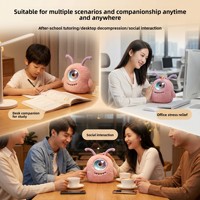 Robot compagnon émotionnel transfrontalier en peluche IA, poupée porte-clés électronique interactive vocale intelligente, rembourrée en coton PP 14