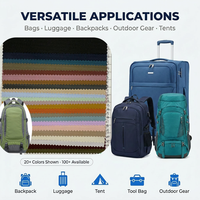 Tissu Oxford Jacquard en Polyester Enduit PU à Rayures Horizontales 600D en Gros pour Sacs à Main, Sacs à Dos, Bagages et Tentes