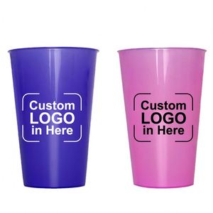 WSY865 Custom Temperature Change Color Logo <b>Cups</b> 16oz 22oz <b>Plastic</b> <b>Drinking</b> <b>Cups</b> Party Mood Stadium <b>Cup</b> With Logo - Product Image 2