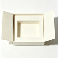 Boîte de rangement professionnelle gaufrée avec intérieur en mousse, fermeture magnétique, solution d'emballage écologique pour flacons et cosmétiques