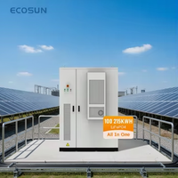 Système de stockage d'énergie ECOSUN évolutif 100 kW/215 kWh LiFePO4, protection IP55, CAN/RS485 pour utilisation hors réseau/sur réseau, certifié CE IEC 62619