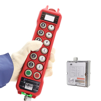 Télécommande industrielle sans fil étanche IP67 à 12 touches et 6 fonctions, à vitesse unique, authentifiée par l'opérateur, pour grue