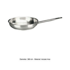 Stainless Steel Frying <b>Pan</b> with Helper <b>Handle</b> Ø 36 cm, Triple-Layer Base Paderno - Product Image 3
